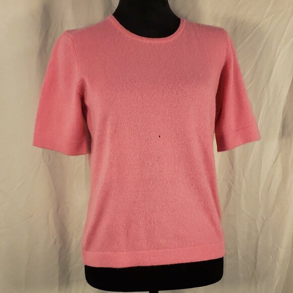 Sutton Studio Cashmere Pink Crew Neck Sweater - S - CRAFT - Picture 2 of 8